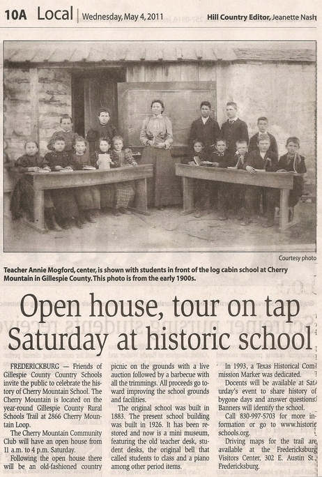 image of news article featuring Cherry Mountain school